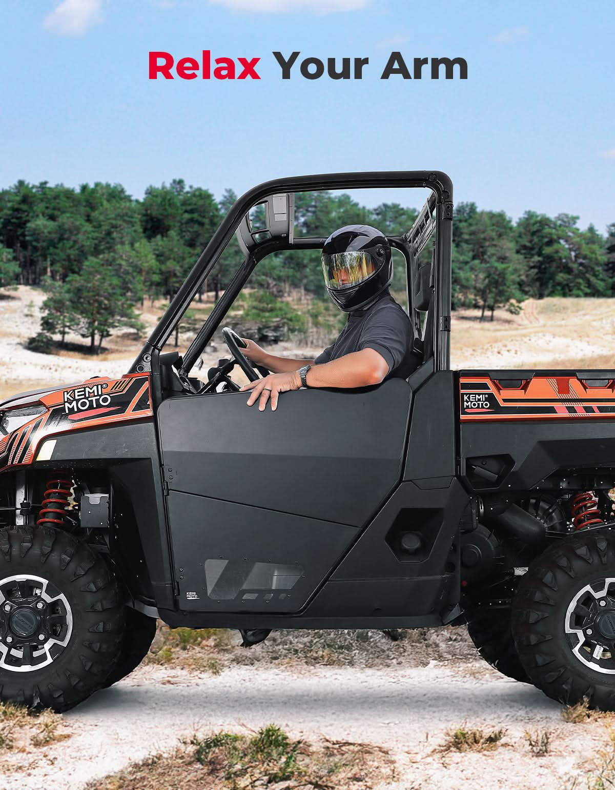 UTV Aluminum Half Doors for Ranger XP 1000 2018-2026 – fits Polaris Ranger XP 1000 (view 7)