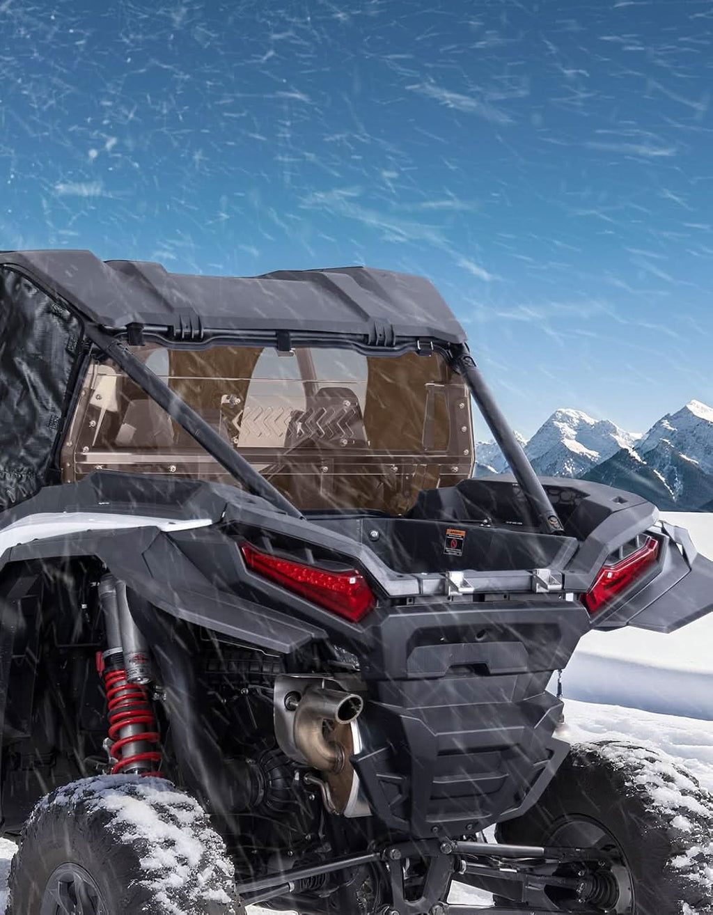 UTV Sliding Vented Tinted Rear Windshield for 2024+ Polaris RZR XP 1000 / RZR XP4 1000 – fits Polaris RZR XP 4 1000...