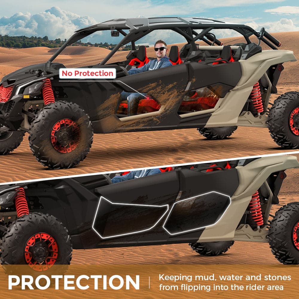 Aluminum Lower Door Panel Inserts For Can-Am Maverick X3 MAX