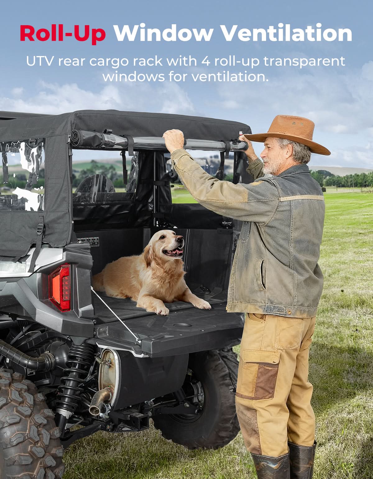 Soft Cargo Camper Bed Cover Rack for Polaris General 1000 / XP 1000 / 4 1000 (2016–2026) – fits Polaris General 1000 (view 6)