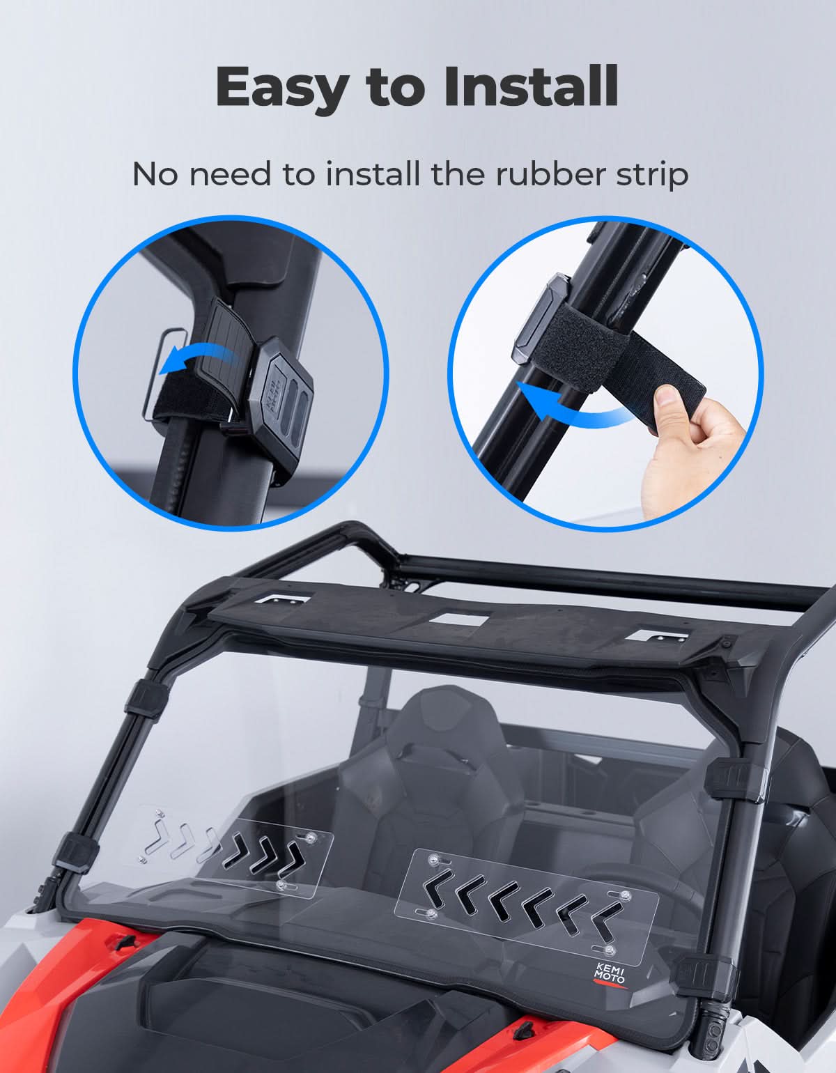UTV 2-IN-1 Front Vented Windshield Compatible with Polaris General 1000, XP 1000, 4 1000 – fits Polaris General XP 4 1000...