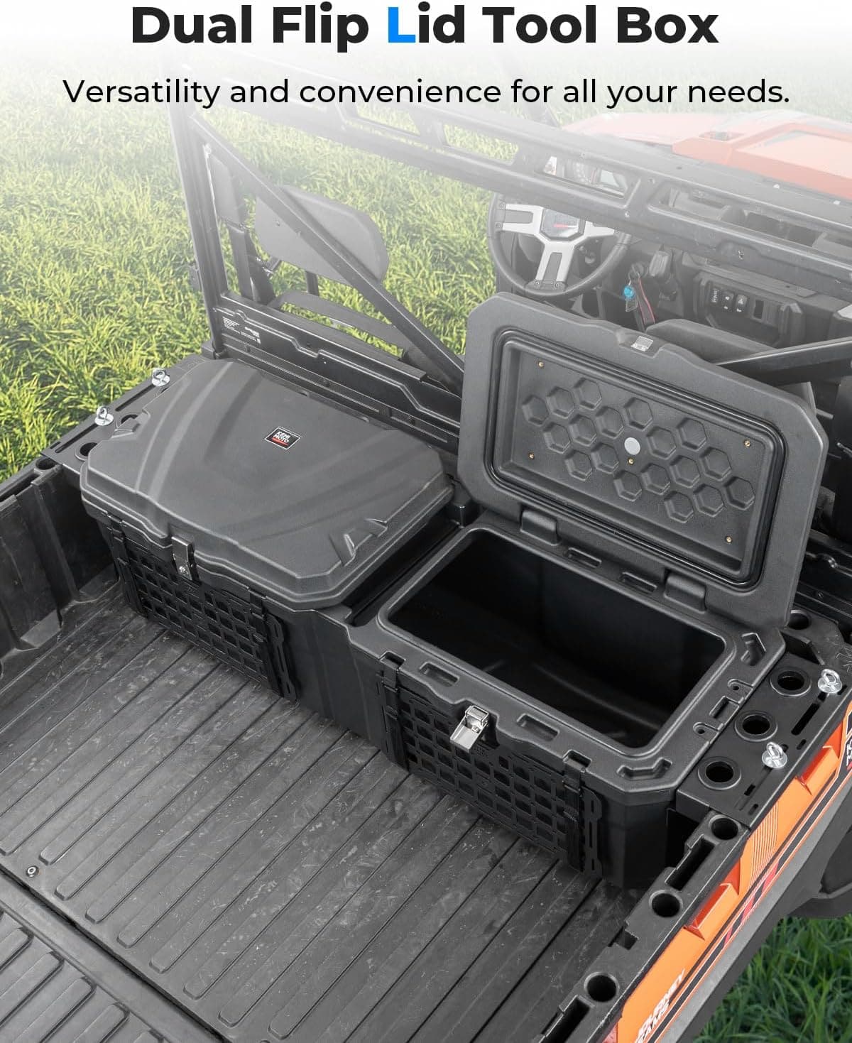UTV Bed Box 29GAL for Polaris Ranger 1000 / XP 1000 / CREW 2018-2024 – fits Polaris Ranger Crew XP 1000 (view 4)