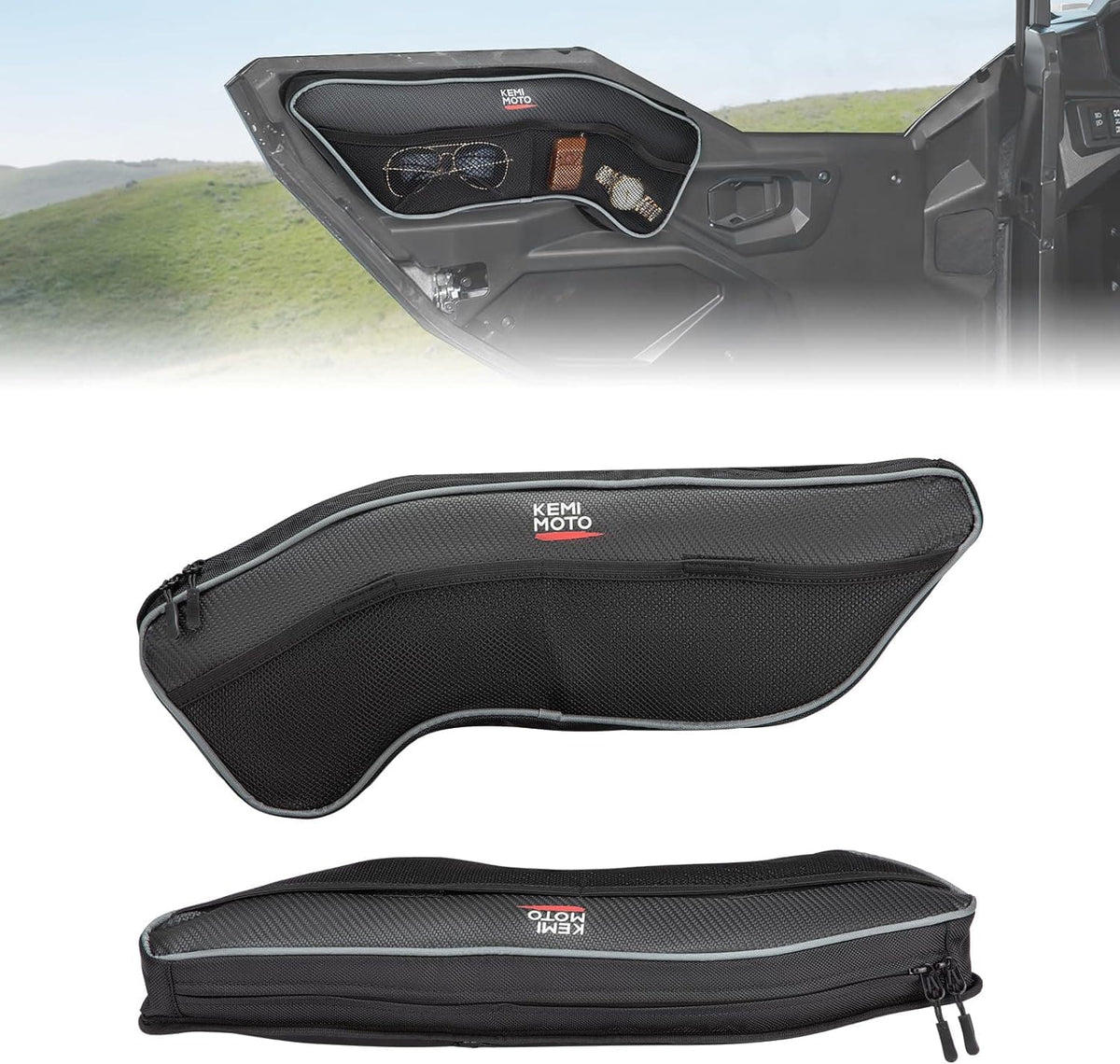 Front Upper Door Bags for Polaris General 1000/4 1000 2016-2024, 2PCS – fits Polaris General 1000