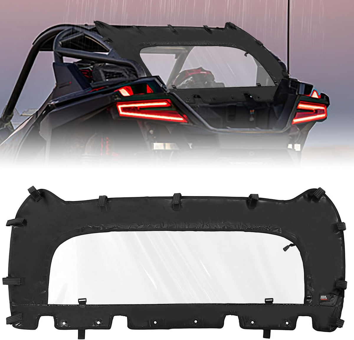 Soft Rear Windshield for Polaris RZR PRO R/ R4 2022-2024 – fits Polaris RZR Pro R