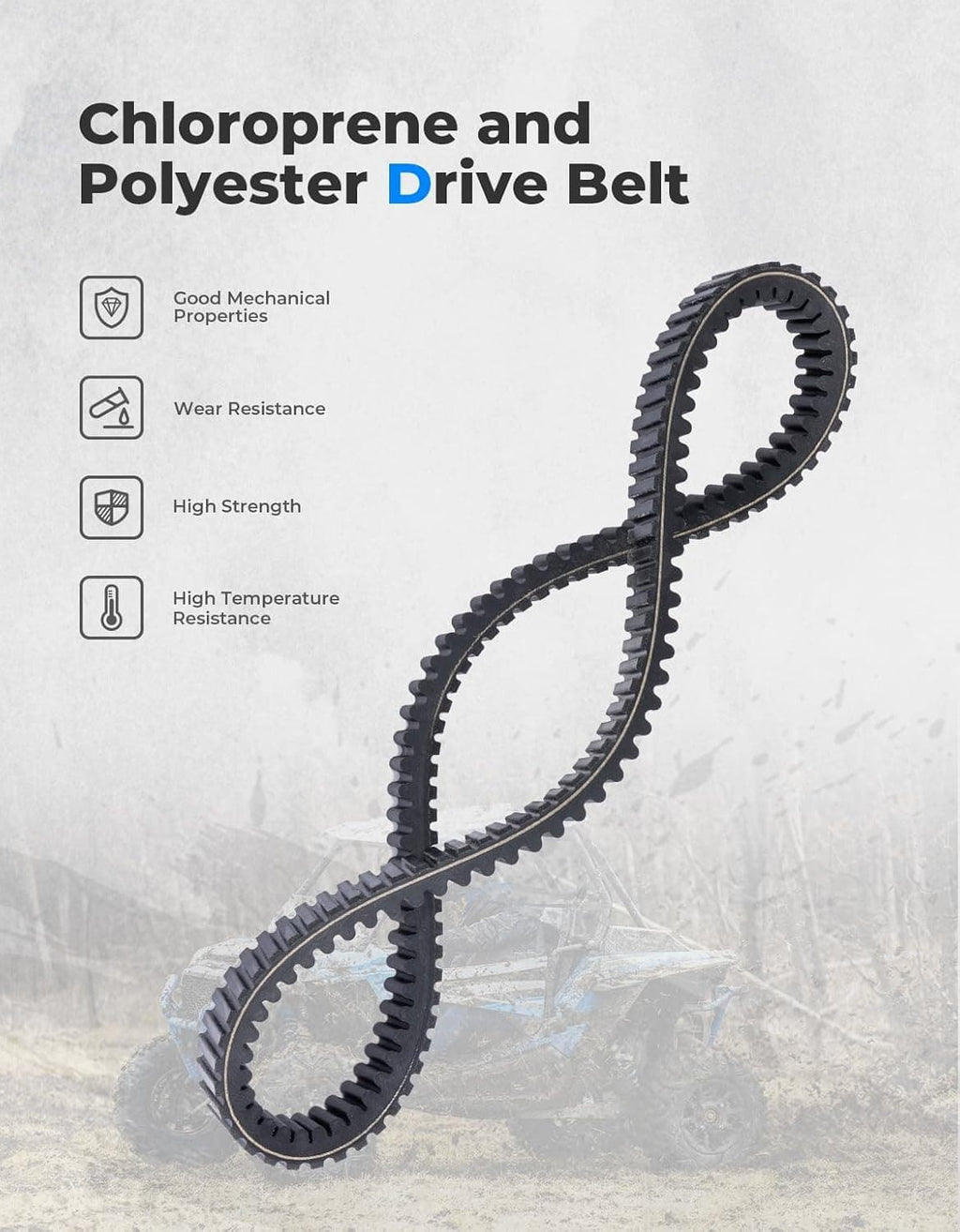 Upragded UTV Drive Belt for Polaris RZR XP 1000/General XP 1000 – fits Polaris General XP 4 1000 (view 7)