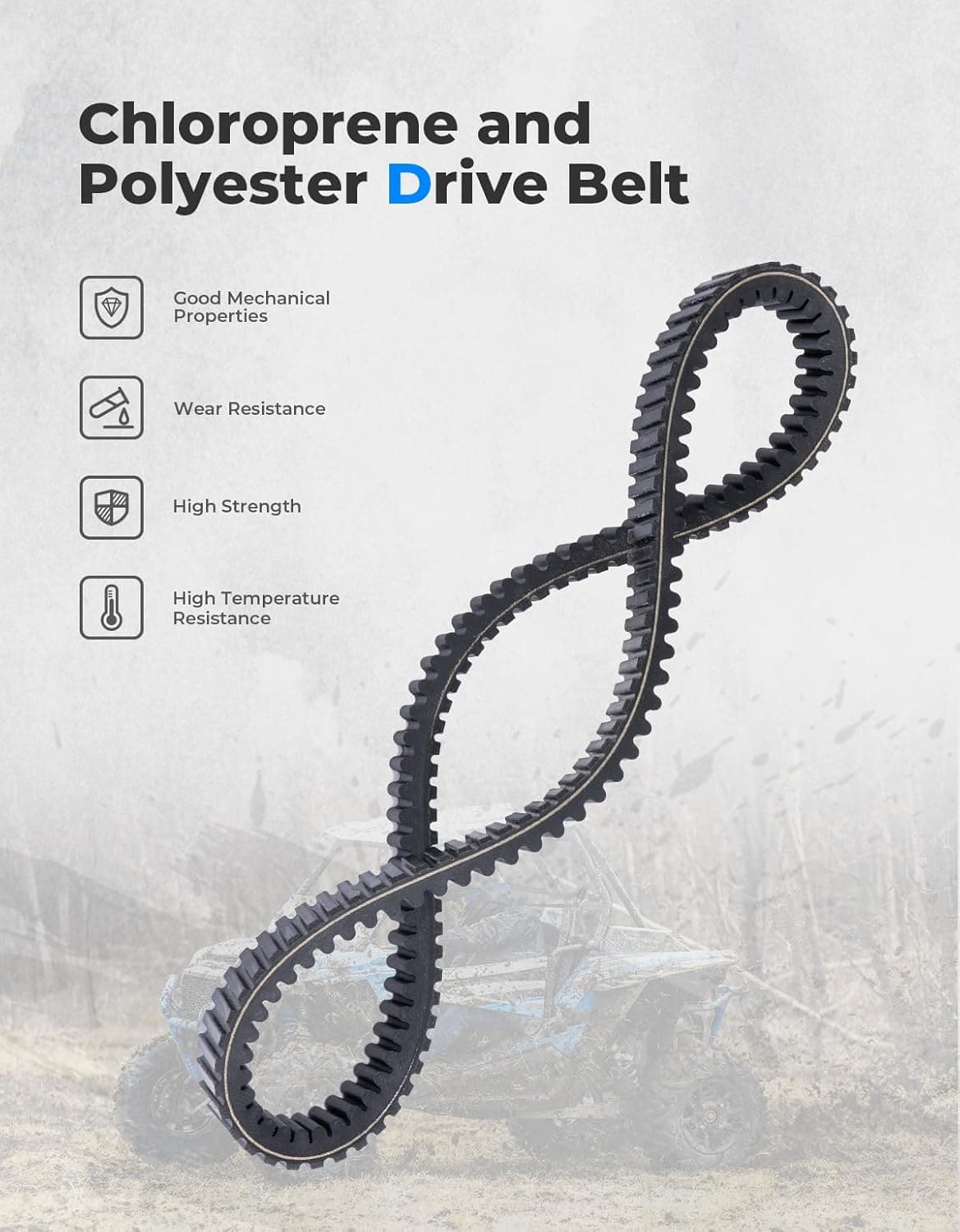 Upragded UTV Drive Belt for Polaris RZR XP 1000/General XP 1000 – fits Polaris General XP 4 1000 (view 7)