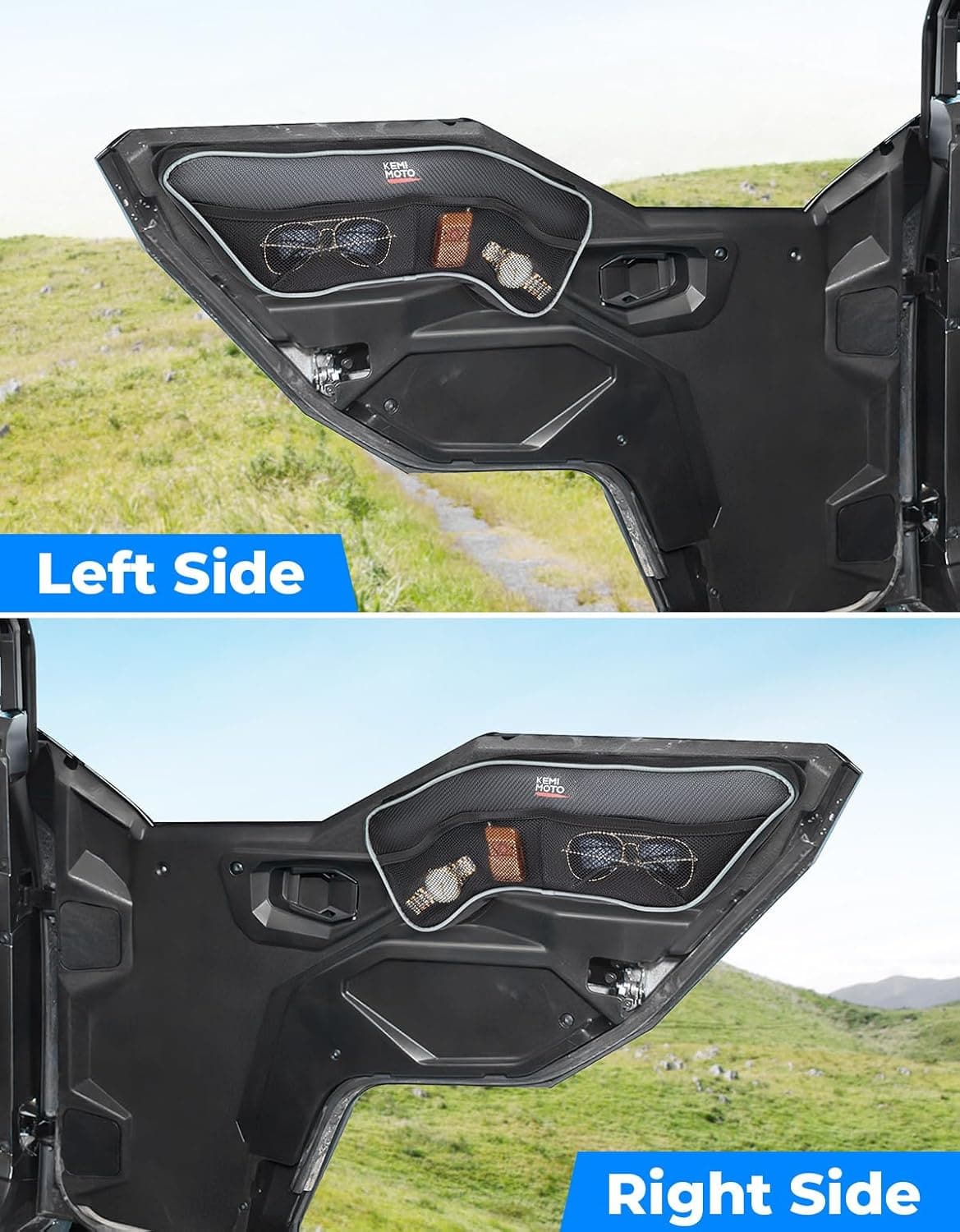 Front Upper Door Bags for Polaris General 1000/4 1000 2016-2024, 2PCS – fits Polaris General XP 1000