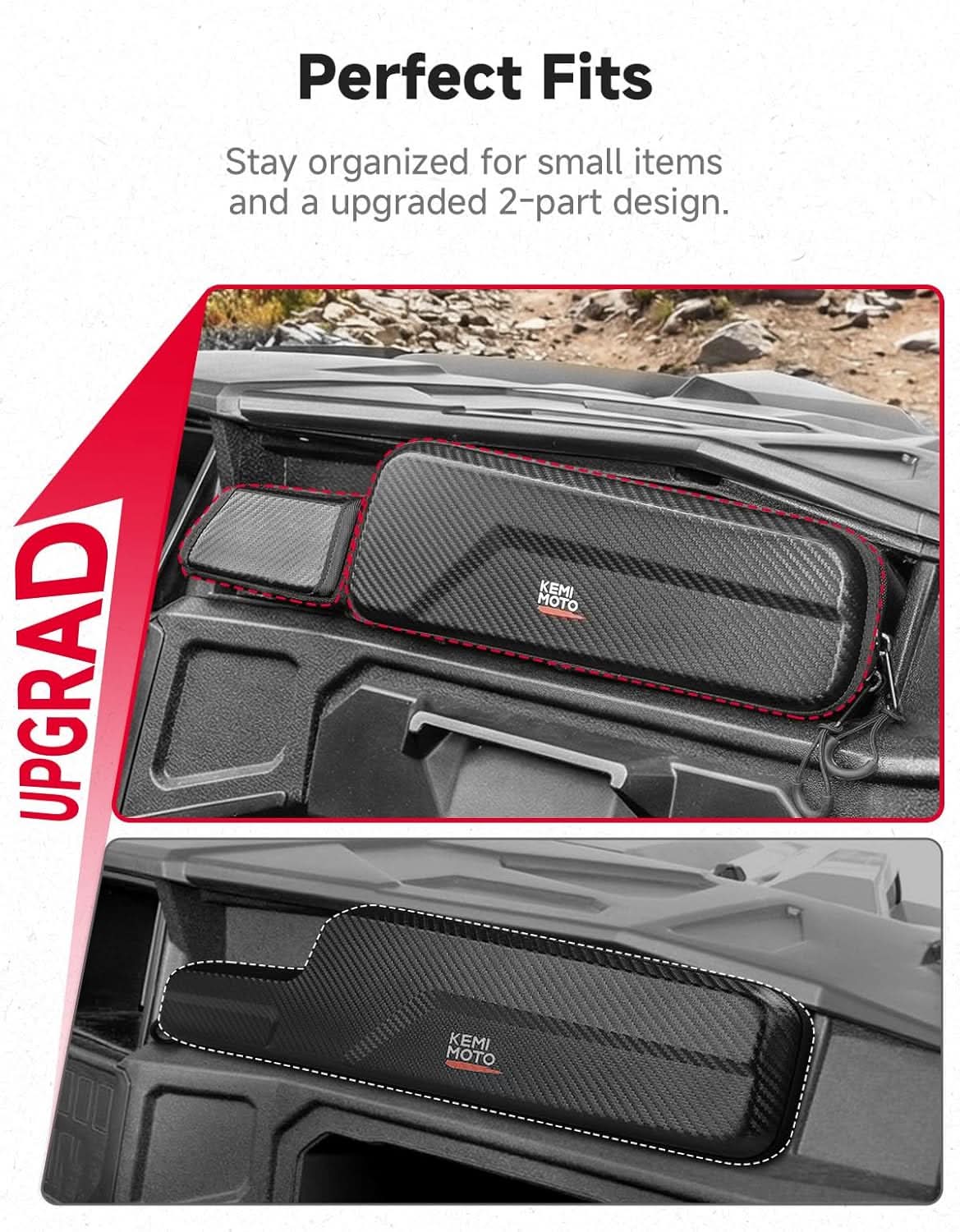 UTV Dashboard Storage Bag Upgrade for Polaris General 1000/4 1000/XP 1000/XP 4 1000 2016-2026 – fits Polaris General 1000...