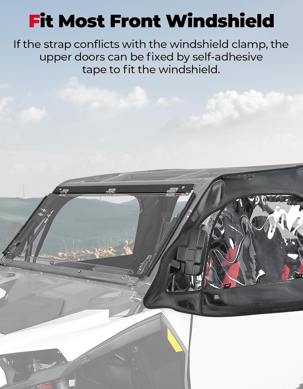 Soft Cab Enclosure Upper Doors for Polaris RZR XP 4 1000 2024-2025 – fits Polaris RZR XP 4 1000 (2024+) (view 3)