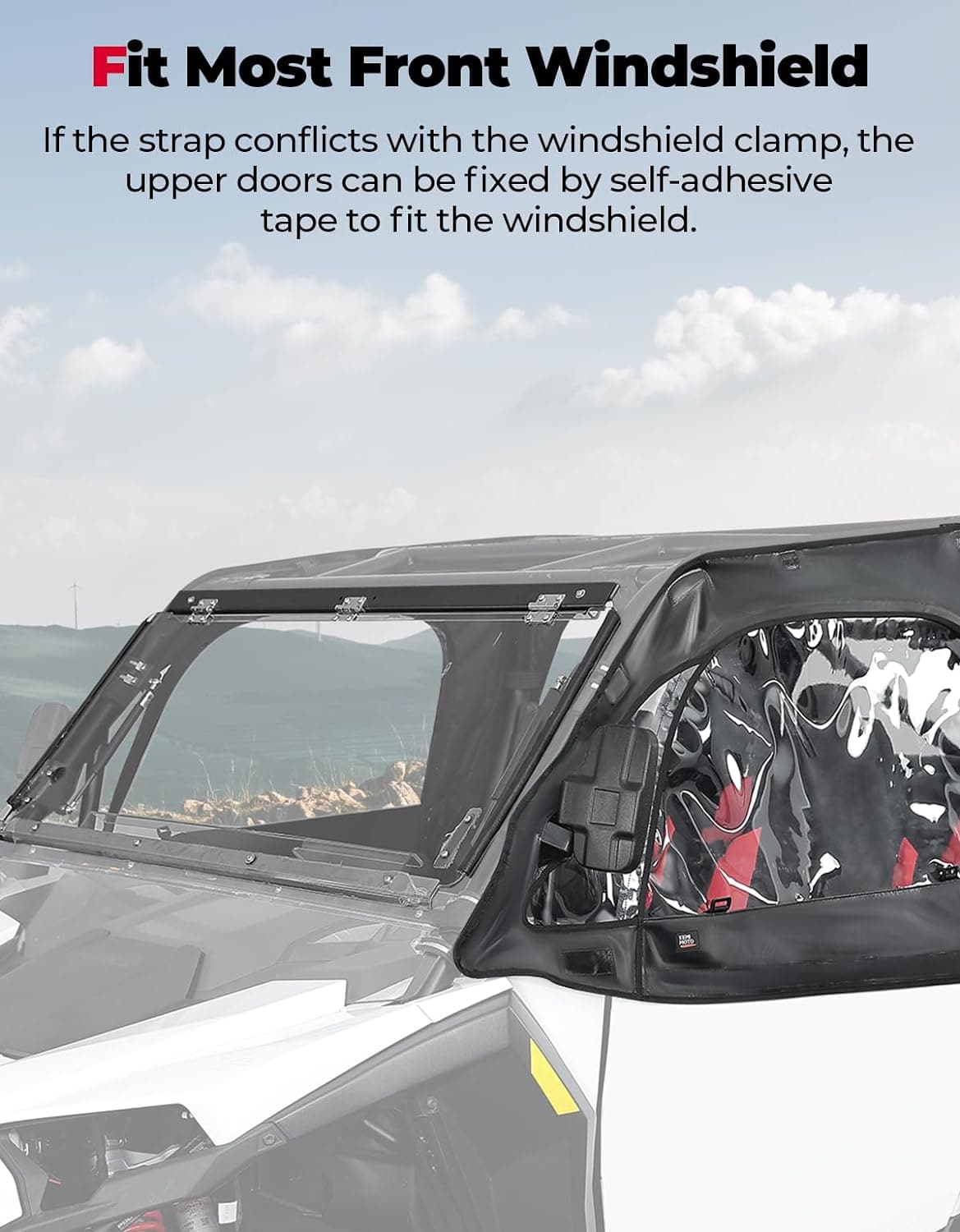 Soft Cab Enclosure Upper Doors for Polaris RZR XP 4 1000 2024-2025 – fits Polaris RZR XP 4 1000 (2024+) (view 3)