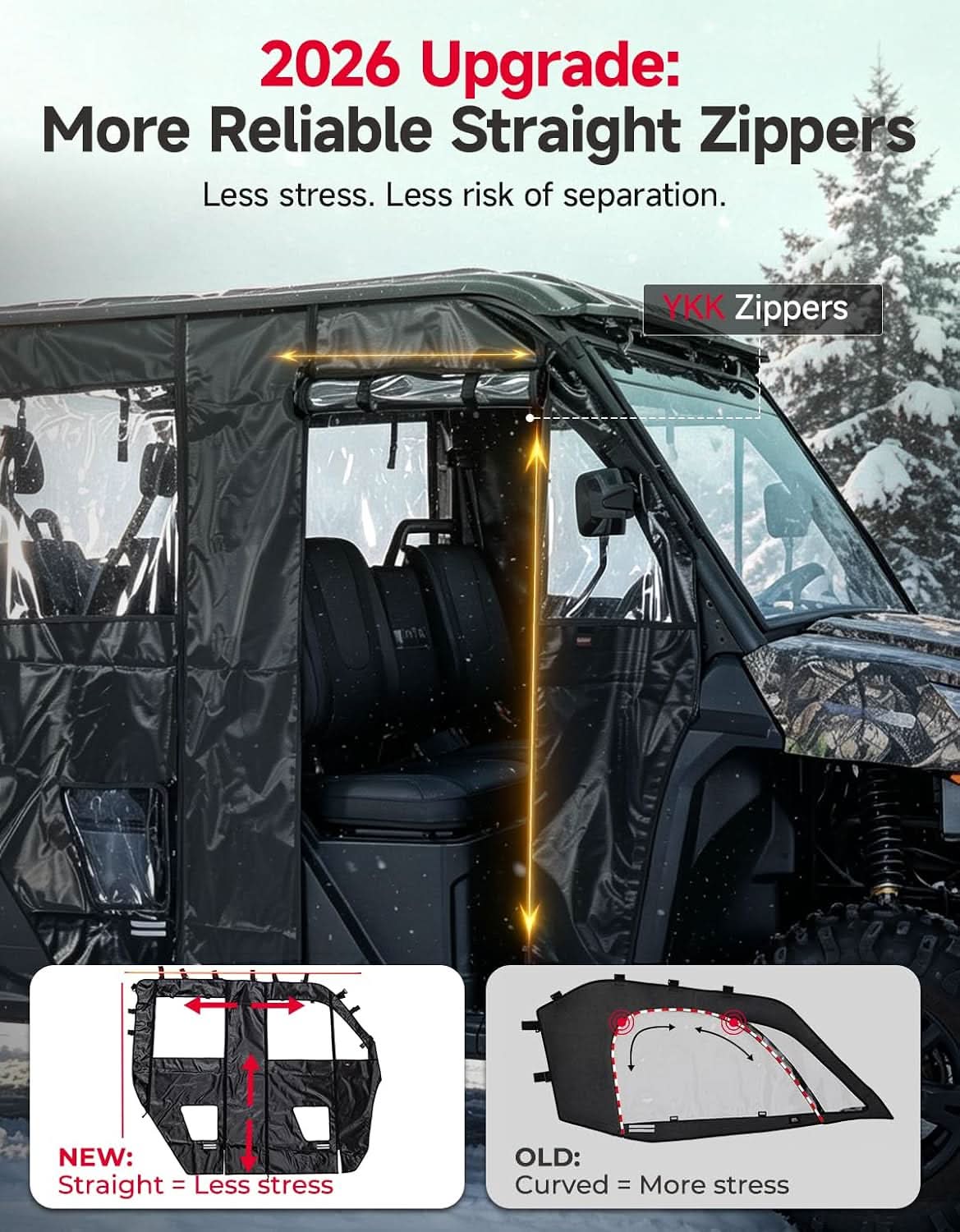 Soft Cab Enclosure Doors for CFMOTO UForce 1000XL 2022-2026