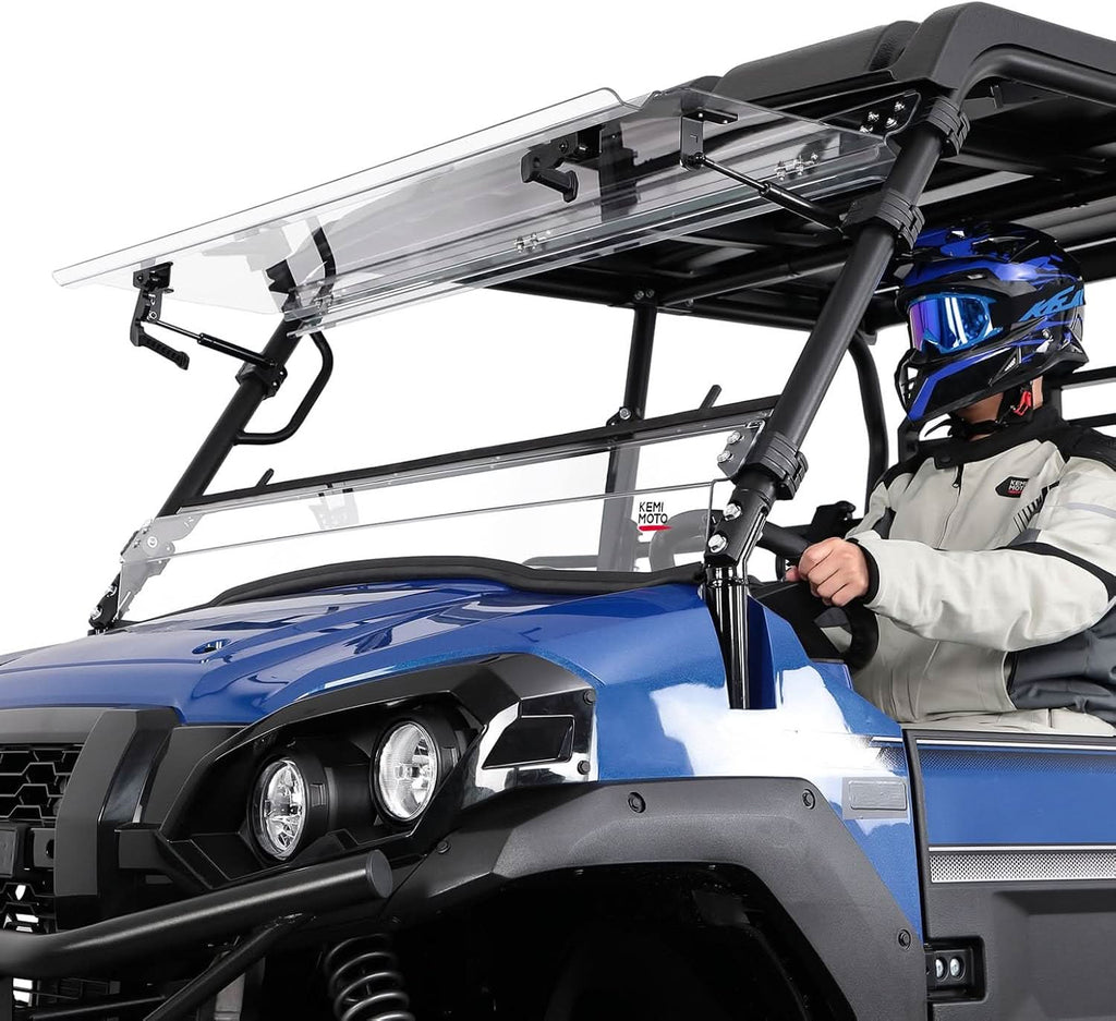 3-in-1 Flip Windshield For Kawasaki Mule Pro FXT