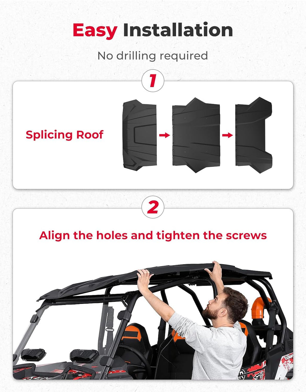 Hard Roof 4 Seater for Polaris RZR XP 4 1000/Turbo 2014-2023