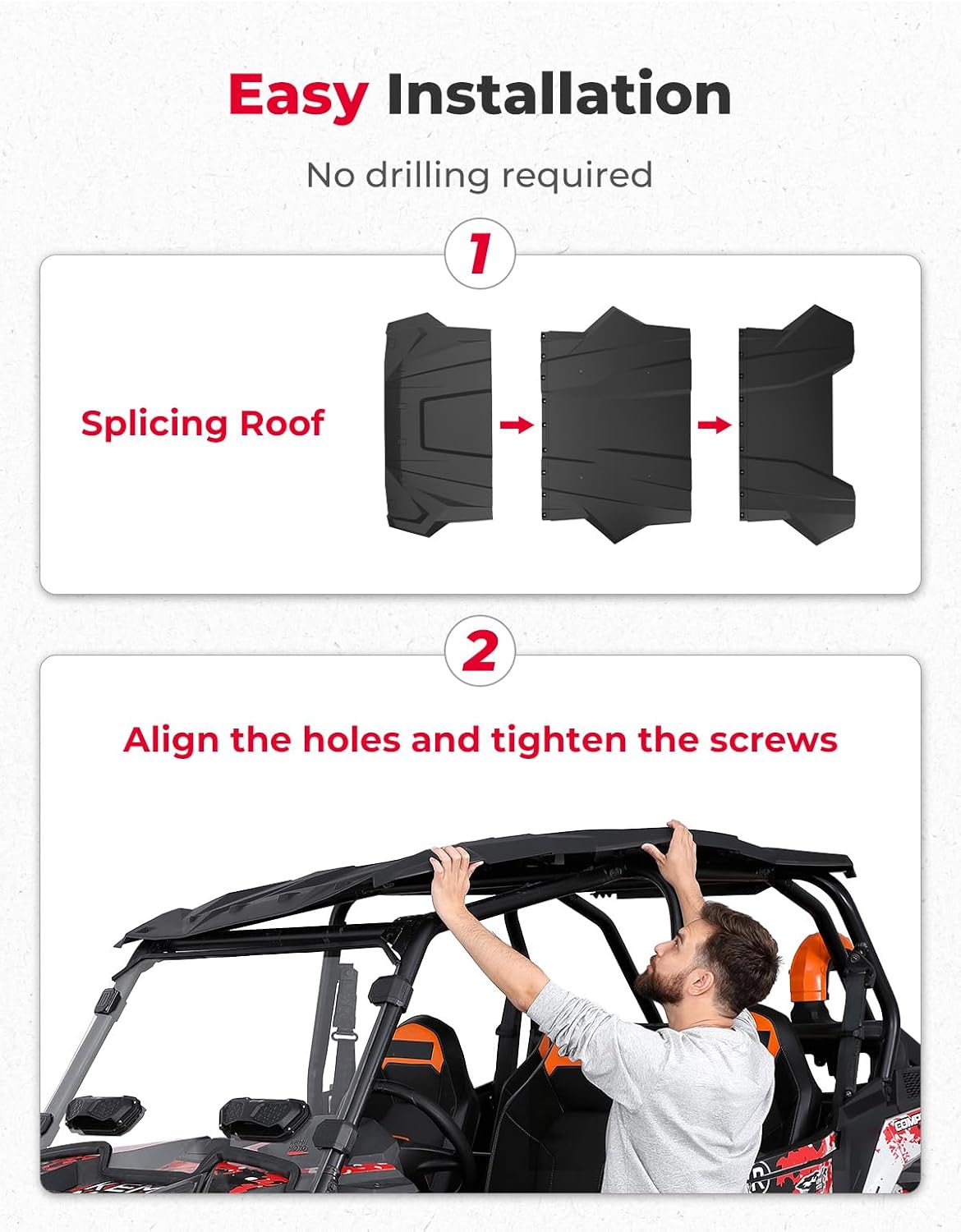 Hard Roof 4 Seater for Polaris RZR XP 4 1000/Turbo 2014-2023
