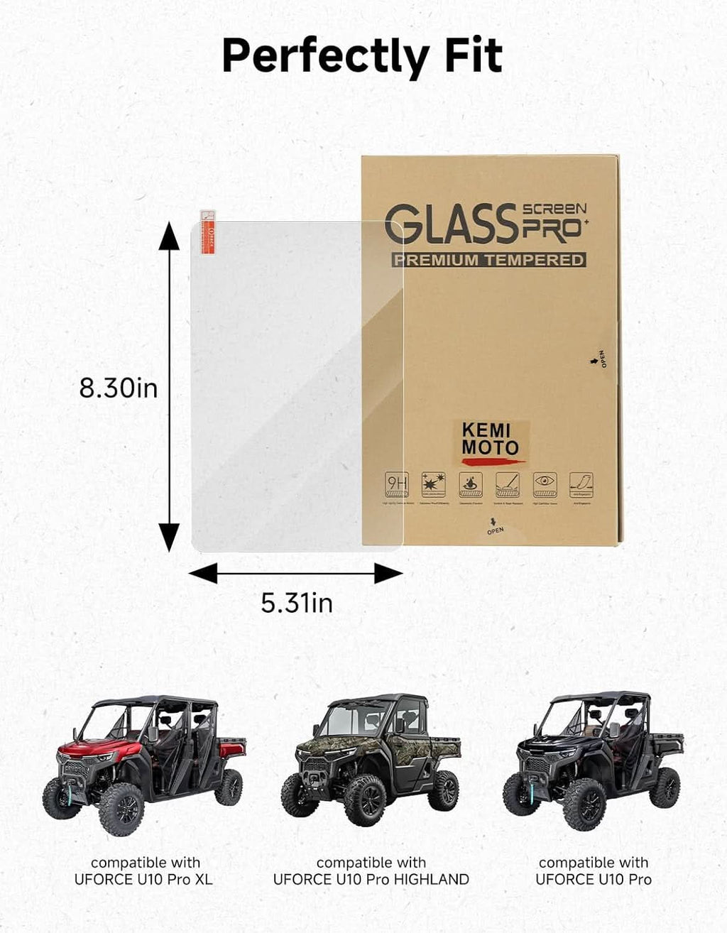 Glass Screen Protector For CFMOTO U10