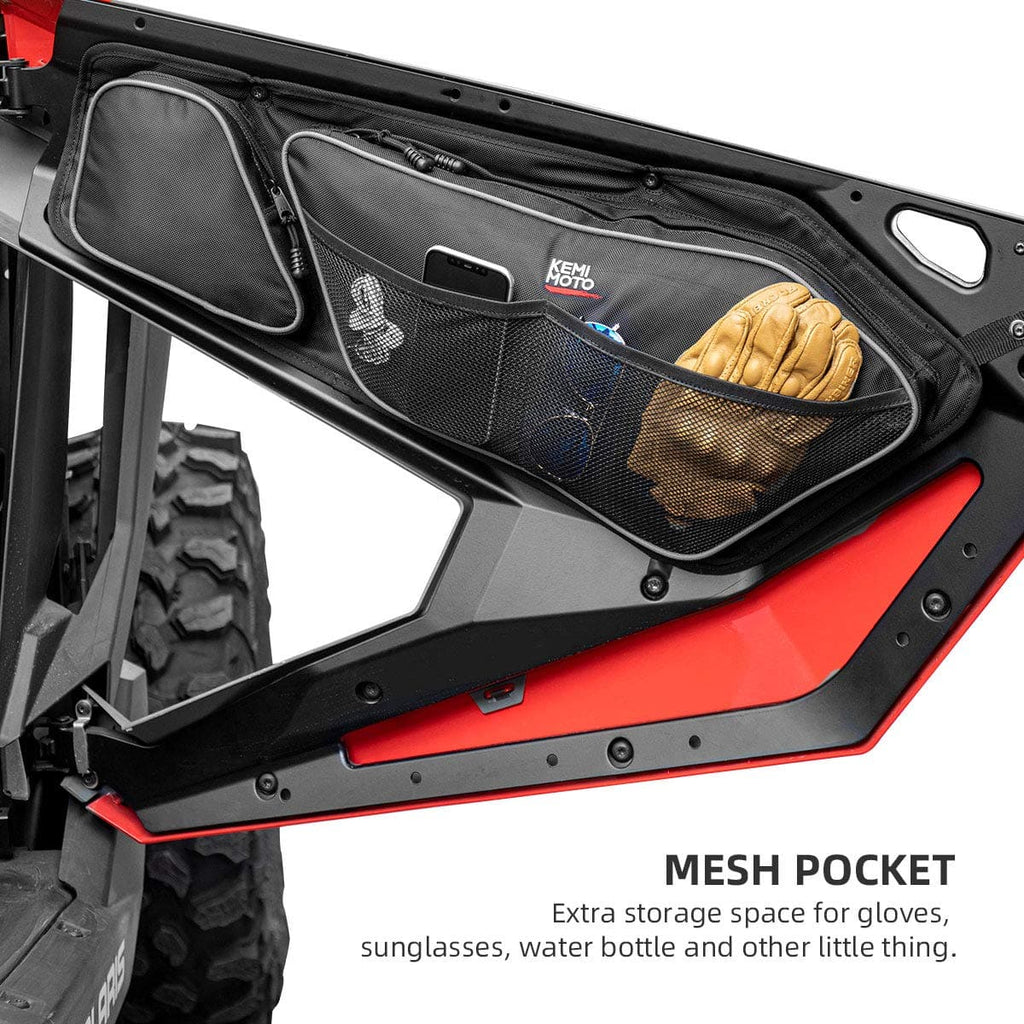 Front Door Bags with Removable Knee Pad for RZR PRO XP 2020-2024 – fits Polaris RZR (view 4)