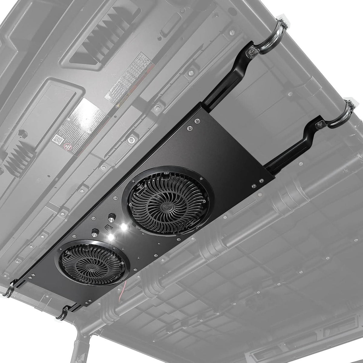 UTV Roof Fan with lights for Polaris Defender UForce 57-41 Inch Roof Width (New) – fits Polaris RZR