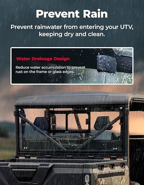 UTV Sliding Glass Rear Window For CFMOTO UFORCE 1000/1000 XL 2019-2026