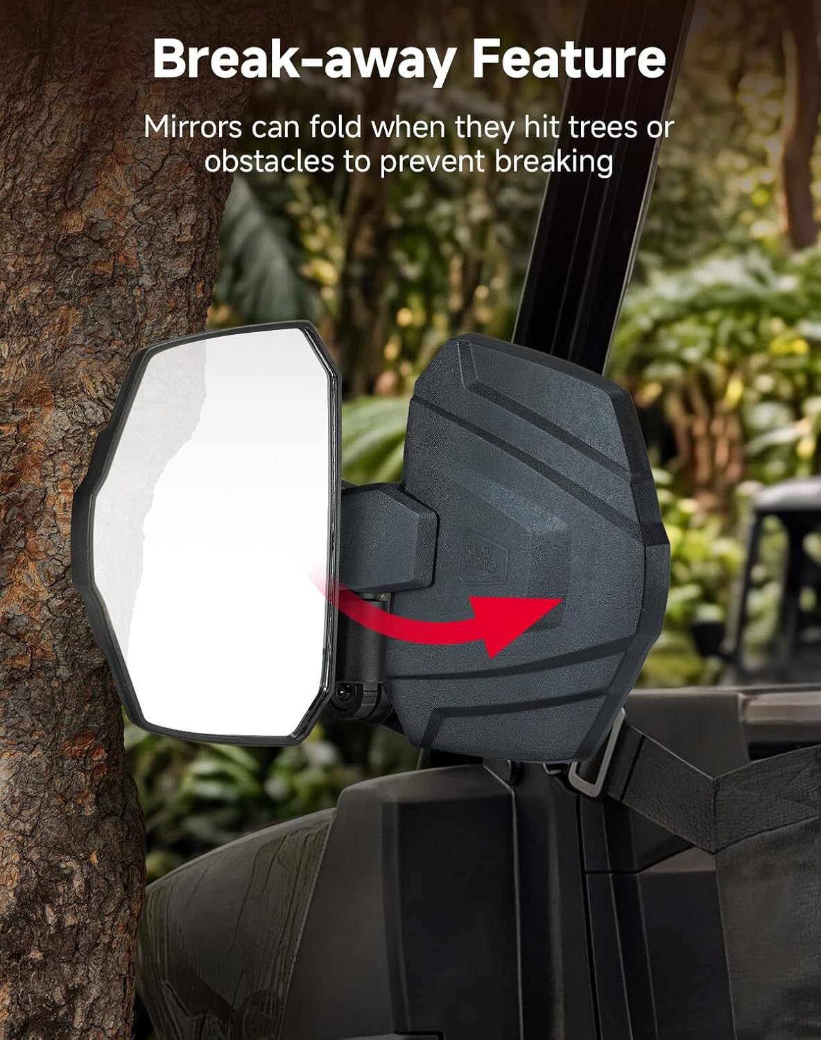 UTV Side View Mirrors for Polaris Ranger 570/500/900 XP 2014-2026 – fits Polaris Ranger XP 900