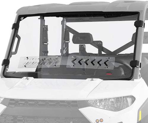 2-IN-1 Vented Windshield for Polaris Ranger XP 900/XP 1000/Crew 2014-2026 – fits Polaris Ranger Crew 1000