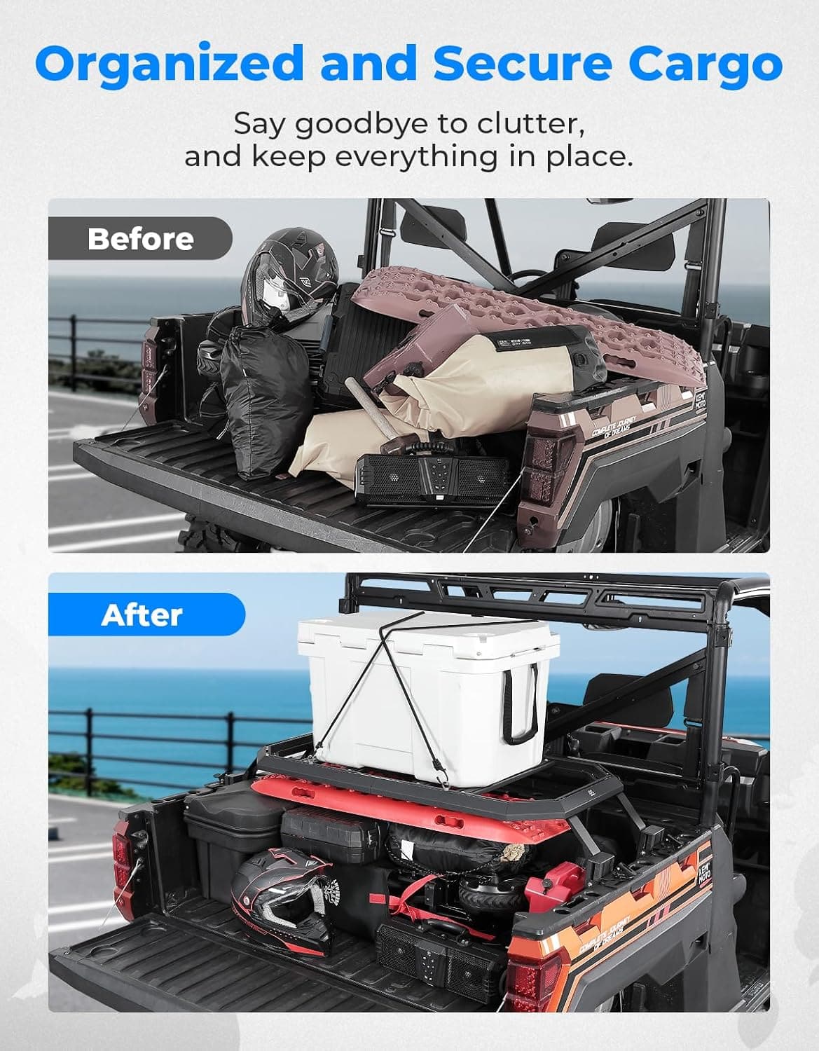Rear Rack for Polaris Ranger 1000/ XP 1000/ Ranger Diesel – fits Polaris Ranger XP 1000
