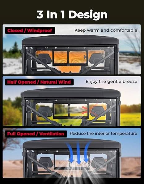 UTV Sliding Glass Rear Window For CFMOTO UFORCE 1000/1000 XL 2019-2026