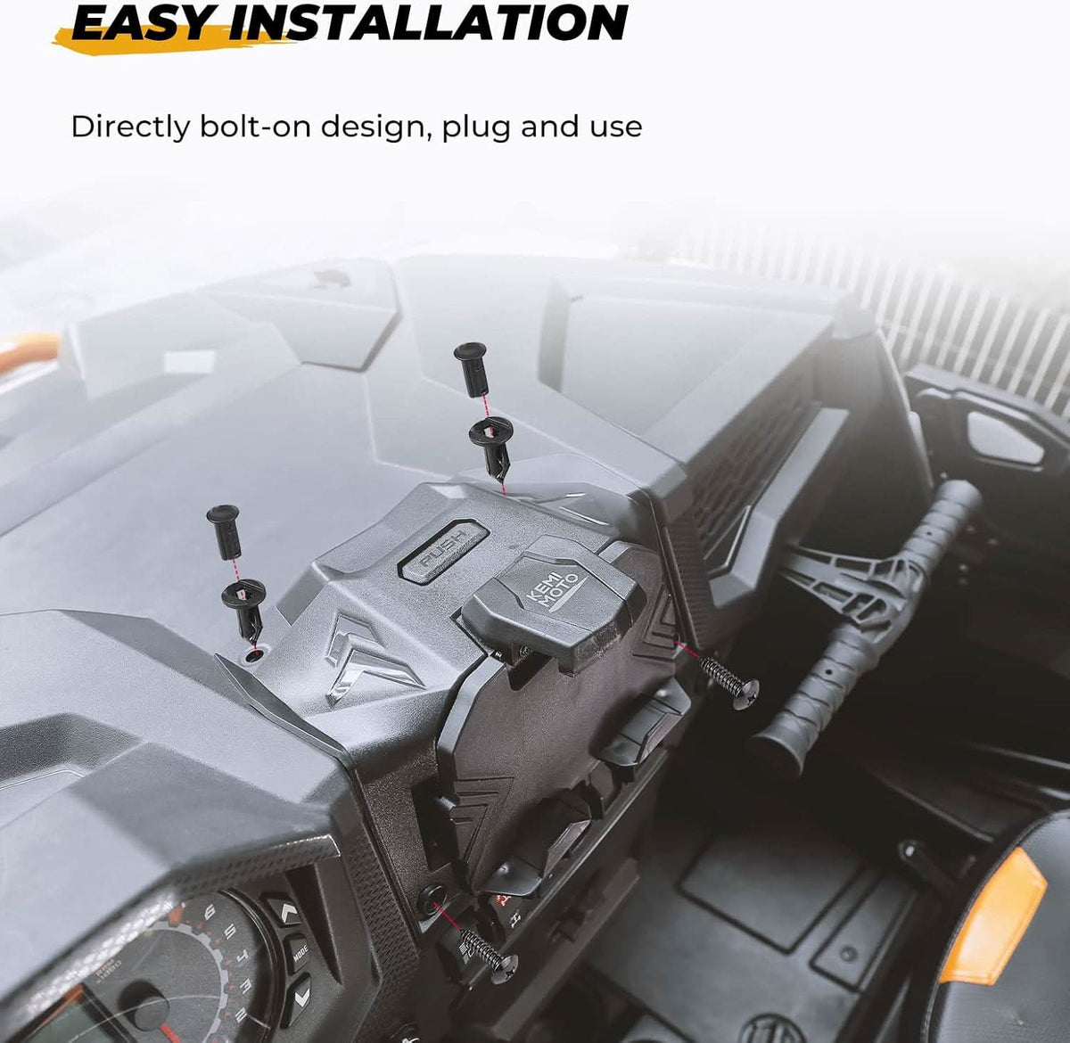 Electric Device GPS Mount Storage Box for 2019-2023 Polaris RZR XP 1000 XP Turbo – fits Polaris RZR XP Turbo (view 8)