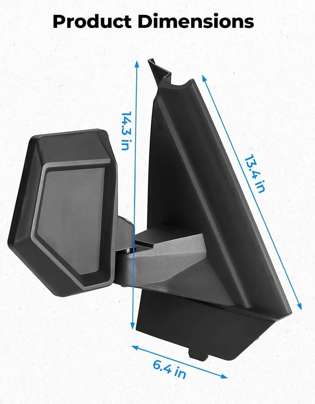 Adjustable Folding Side Mirrors with Guard Plate for Polaris Xpedition XP / ADV 2024-2026 – fits Polaris Xpedition ADV 5