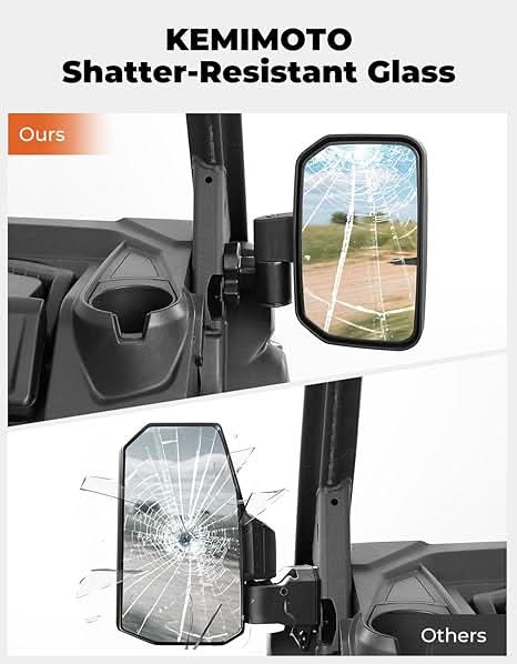 UTV Side Mirrors for Can-Am Defender HD5|7|8|9|10 2016-2026 – fits Can-Am Defender HD5 (view 5)