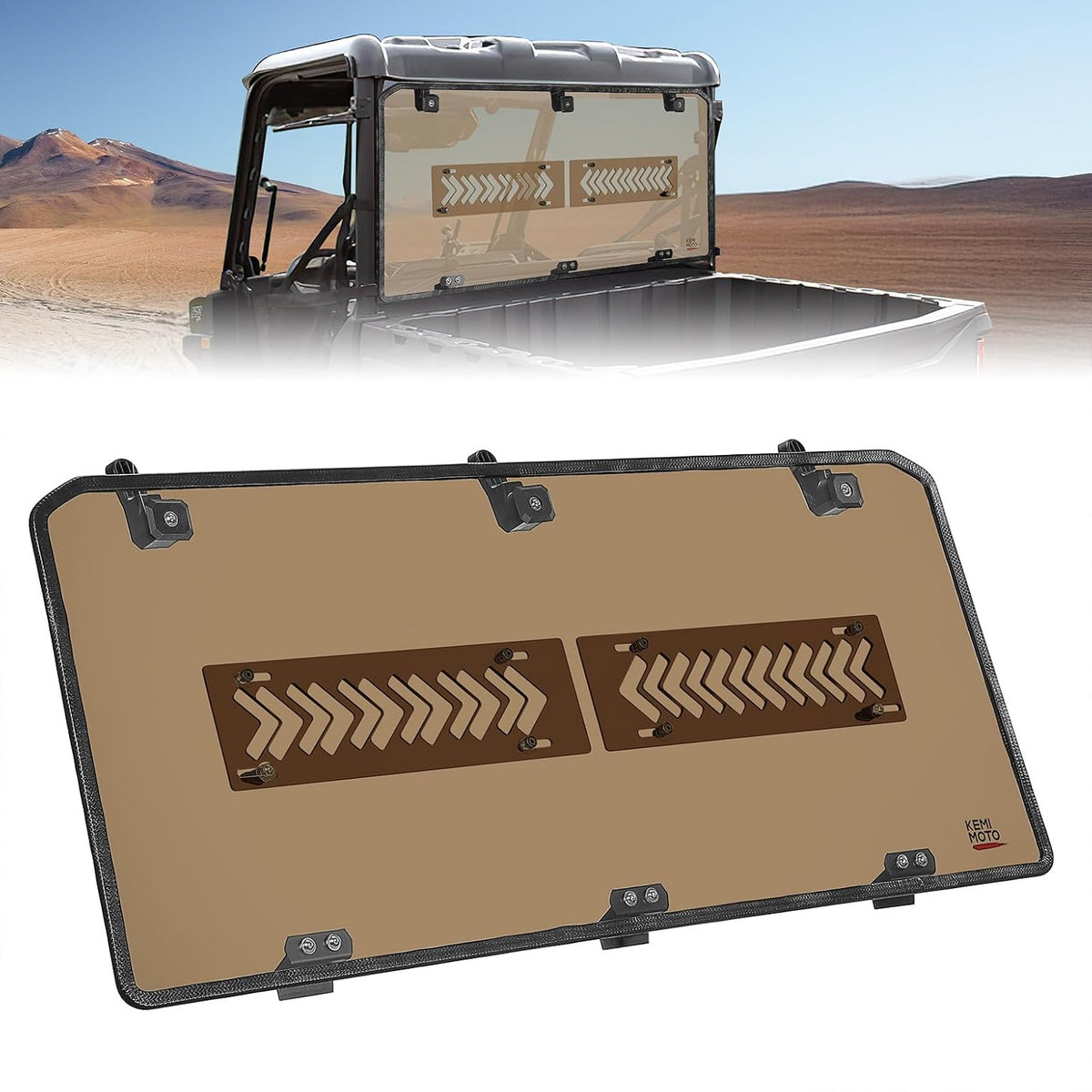 Tinted Rear Window for Polaris Ranger Midsize 500/570/SP 570/Crew/ETX/EV – fits Polaris Ranger Crew SP 570