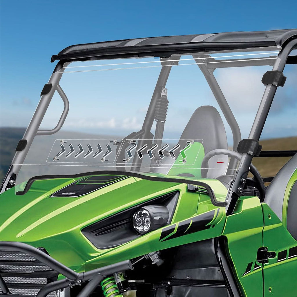 UTV Vented Front Windshield For Kawasaki Teryx 2012-2015 – fits Kawasaki Teryx 800