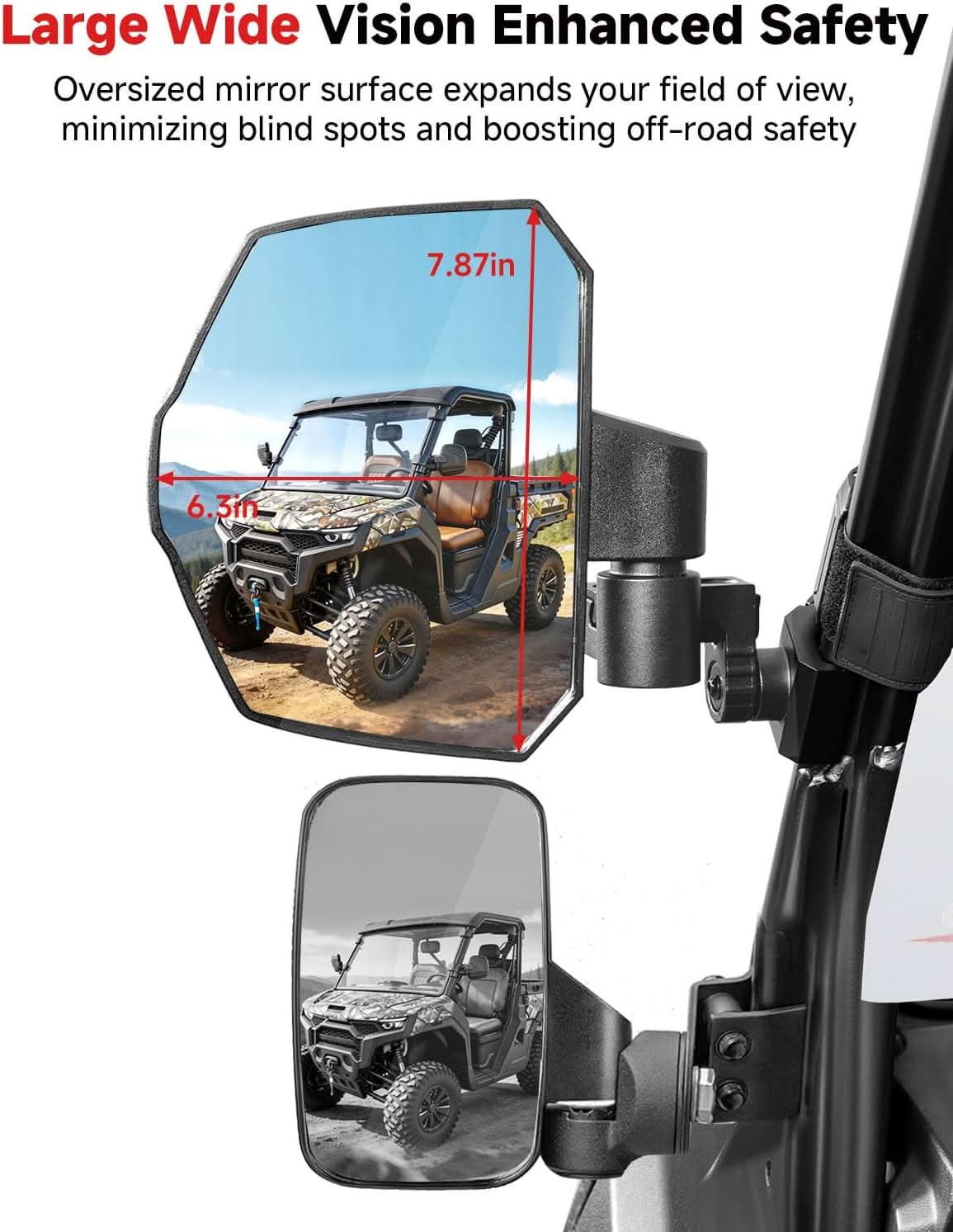 UTV Side Mirrors For Polaris|Can-Am| CFMOTO