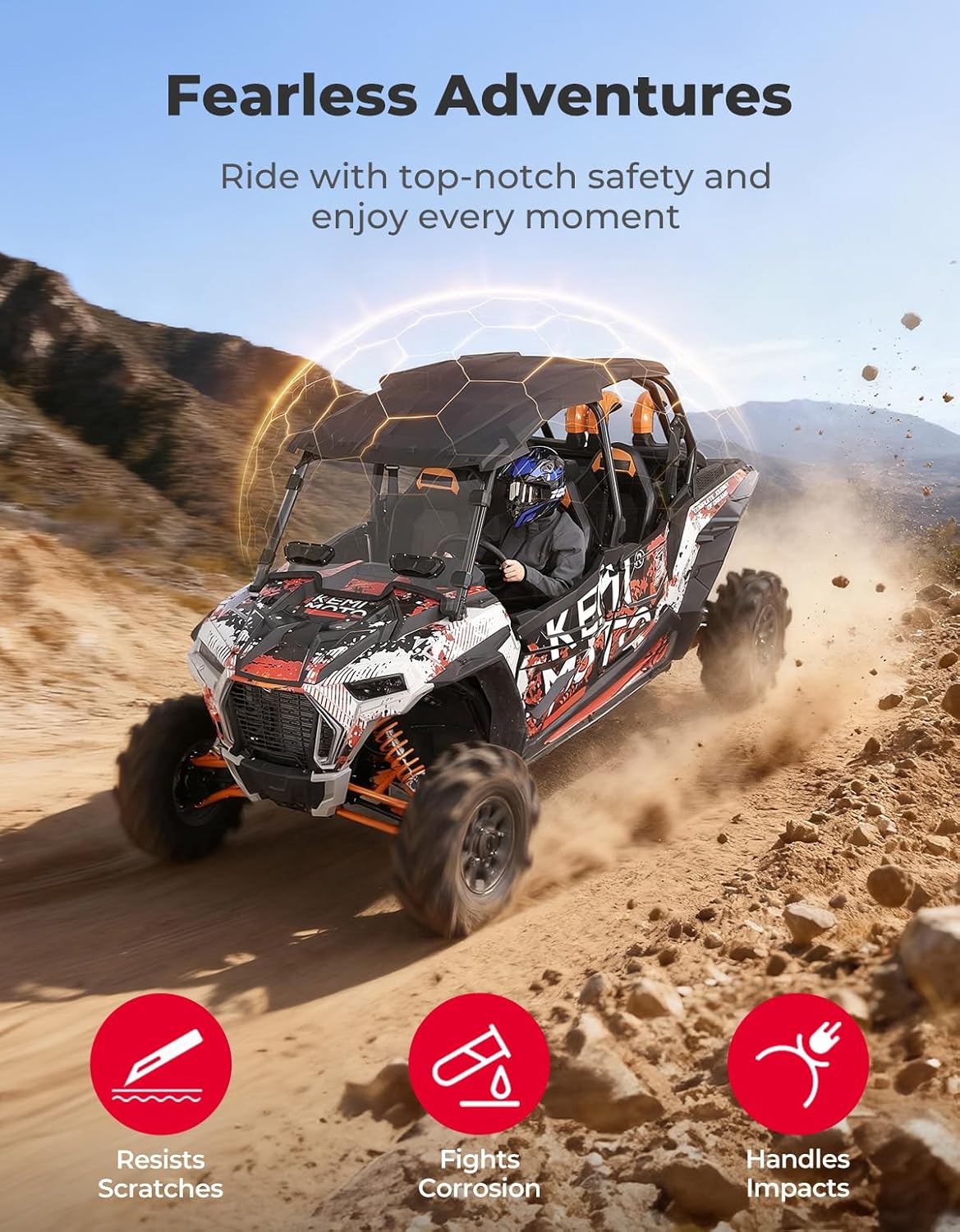 Hard Roof 4 Seater for Polaris RZR XP 4 1000/Turbo 2014-2023