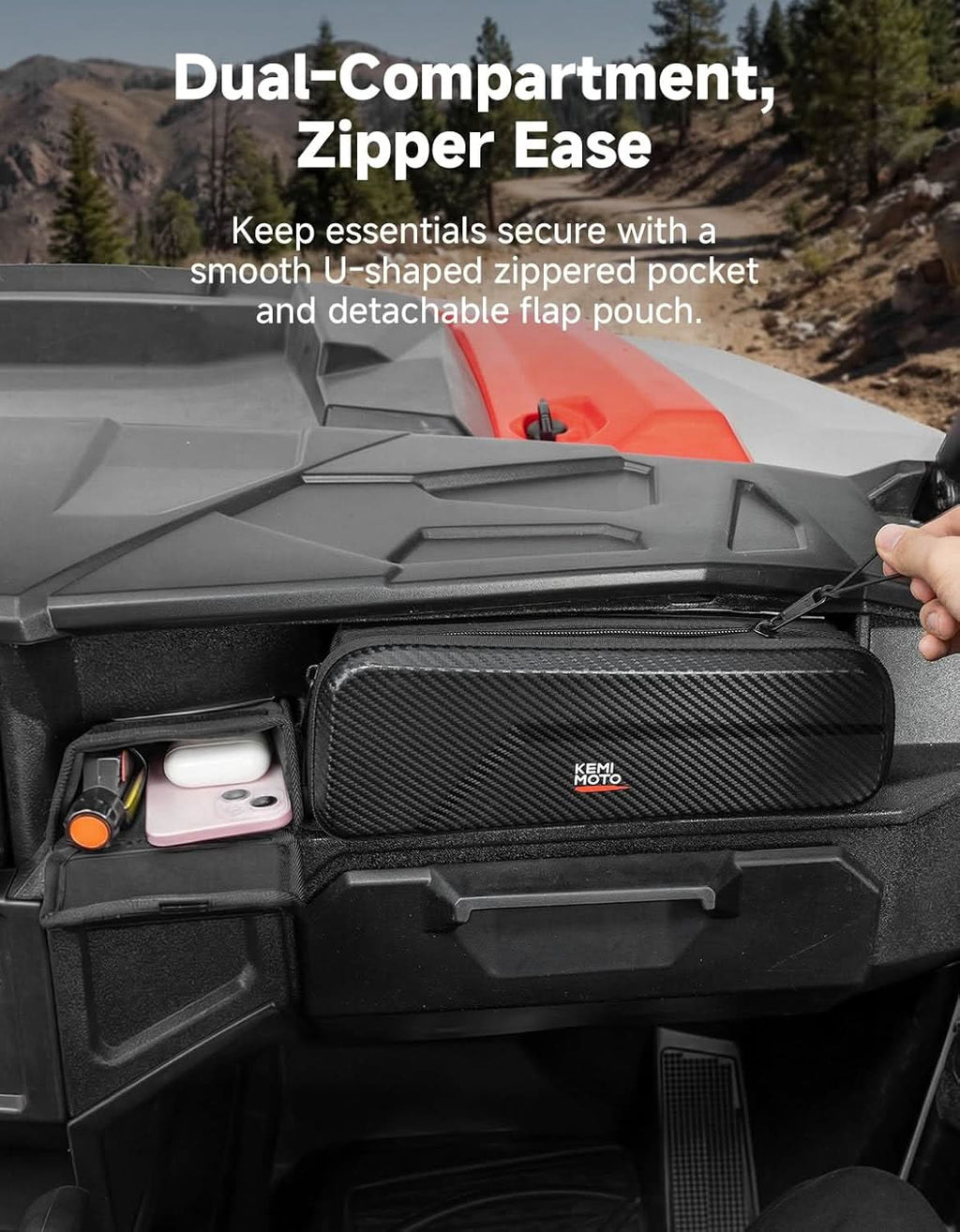 UTV Dashboard Storage Bag Upgrade for Polaris General 1000/4 1000/XP 1000/XP 4 1000 2016-2026 – fits Polaris General 1000...