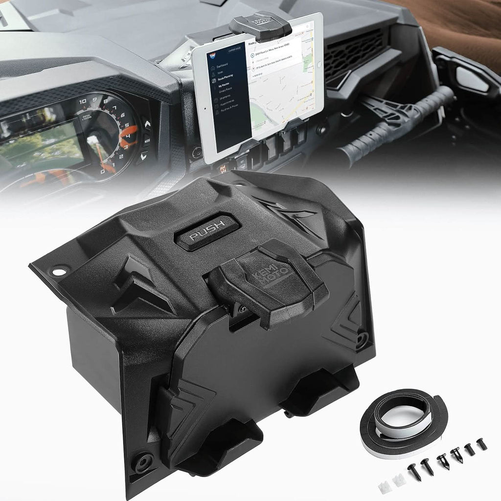 Electric Device GPS Mount Storage Box for 2019-2023 Polaris RZR XP 1000 XP Turbo – fits Polaris RZR XP 1000 (2014-2023)