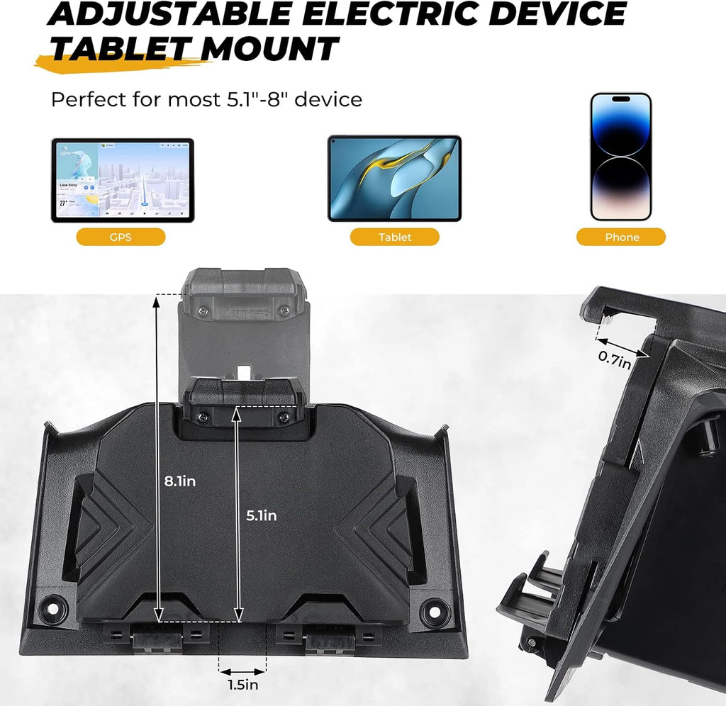 Electric Device GPS Mount Storage Box for 2019-2023 Polaris RZR XP 1000 XP Turbo – fits Polaris RZR XP 4 1000 (2014-2023)