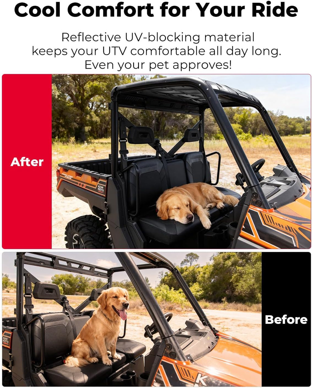 Plastic Hard Roof 3-Seat for Polaris Ranger XP 1000/ 1000/ XP 900 – fits Polaris Ranger XP 900 (view 6)