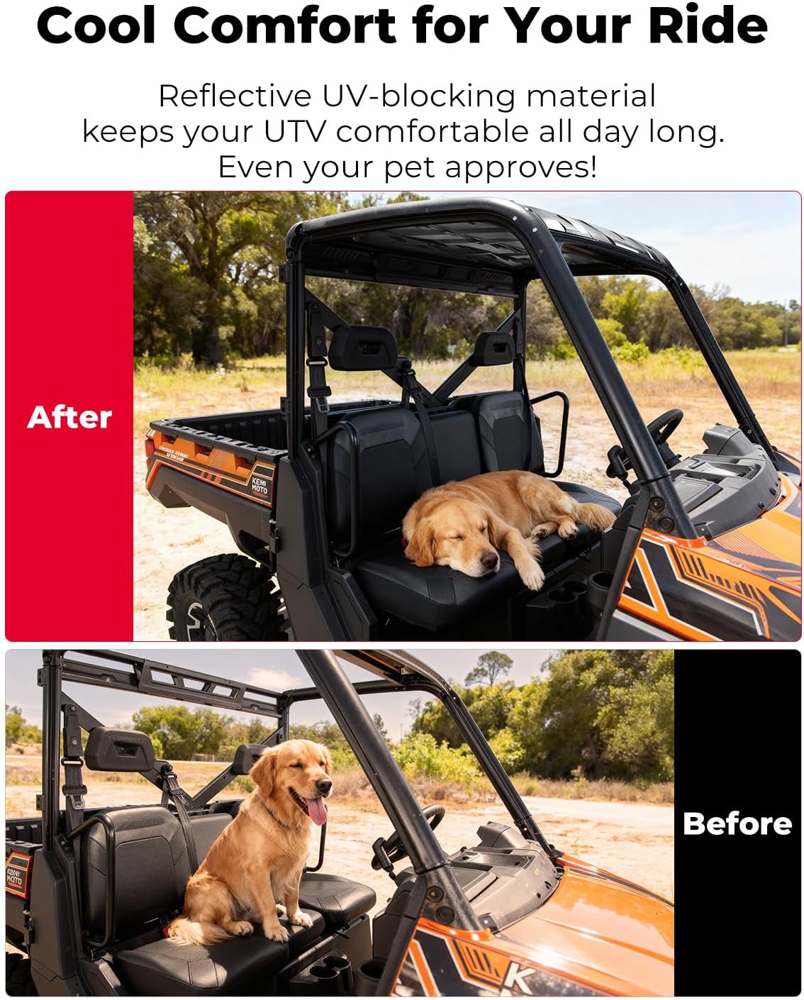 Plastic Hard Roof 3-Seat for Polaris Ranger XP 1000/ 1000/ XP 900 – fits Polaris Ranger XP 900 (view 6)