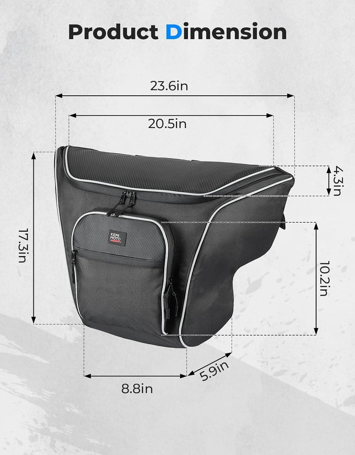 UTV Center Seat Bag for Polaris General 1000/ XP 1000 2016-2024 – fits Polaris General 1000 (view 6)
