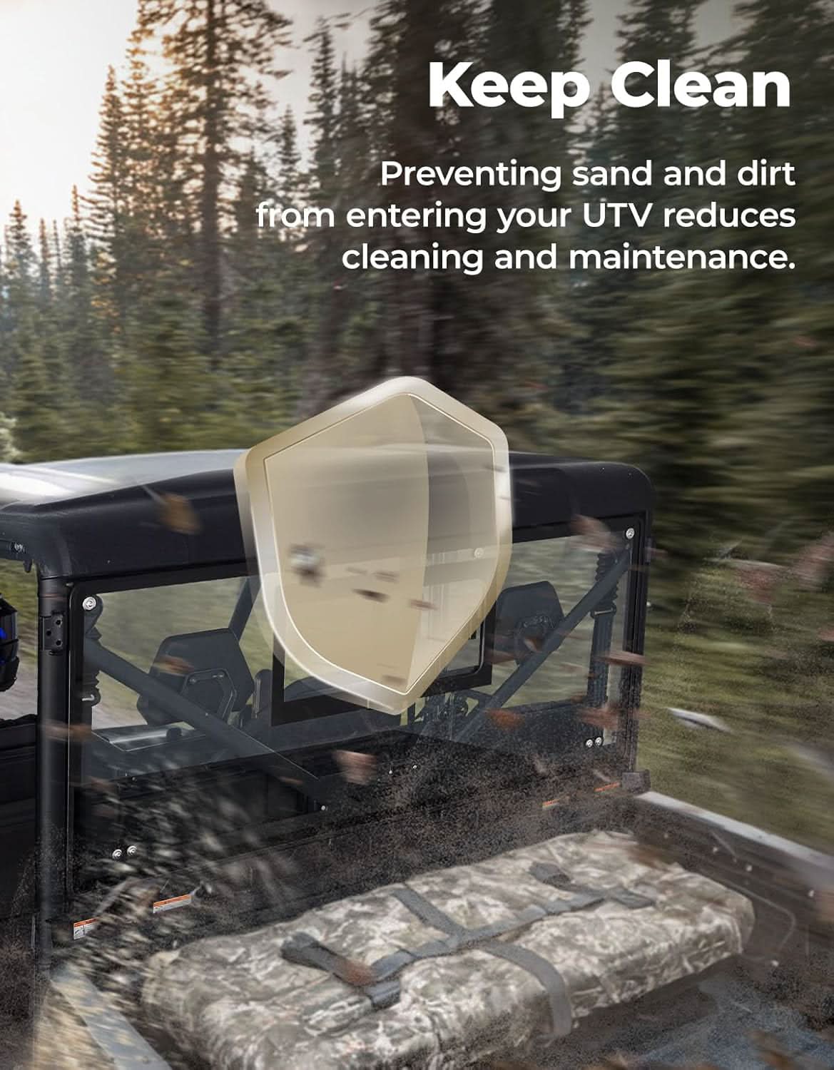 UTV Sliding Glass Rear Window For CFMOTO UFORCE 1000/1000 XL 2019-2026