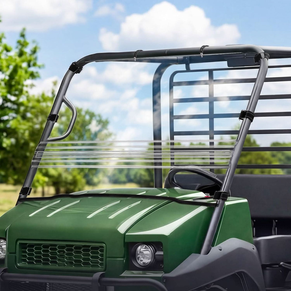 UTV Flip Windshield For Kawasaki Mule – fits Kawasaki Mule 4000 / 4010