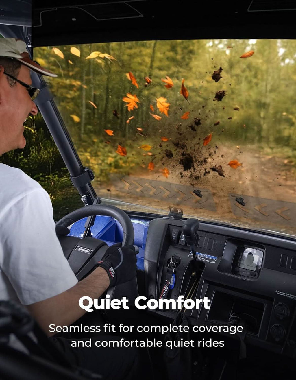 PC Vented Windshield for Kawasaki Mule Pro