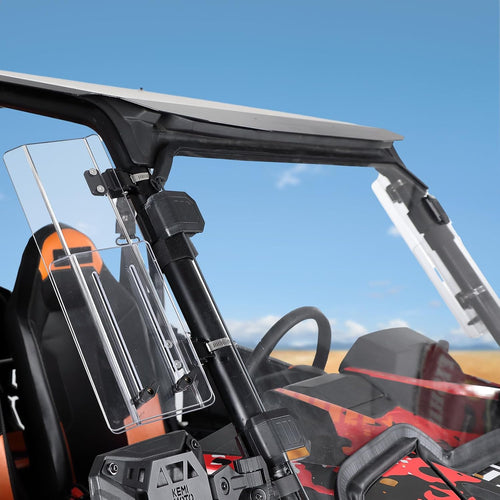 2PCS UTV Side Wind Deflectors for Can-Am / Polaris fit 1.5-2.2 inch Roll Bar – fits CFMoto CForce