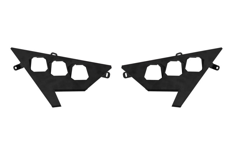 Diode Dynamics 20-Present Polaris RZR C1 Headlight Mounting Bracket Kit (Pair)
