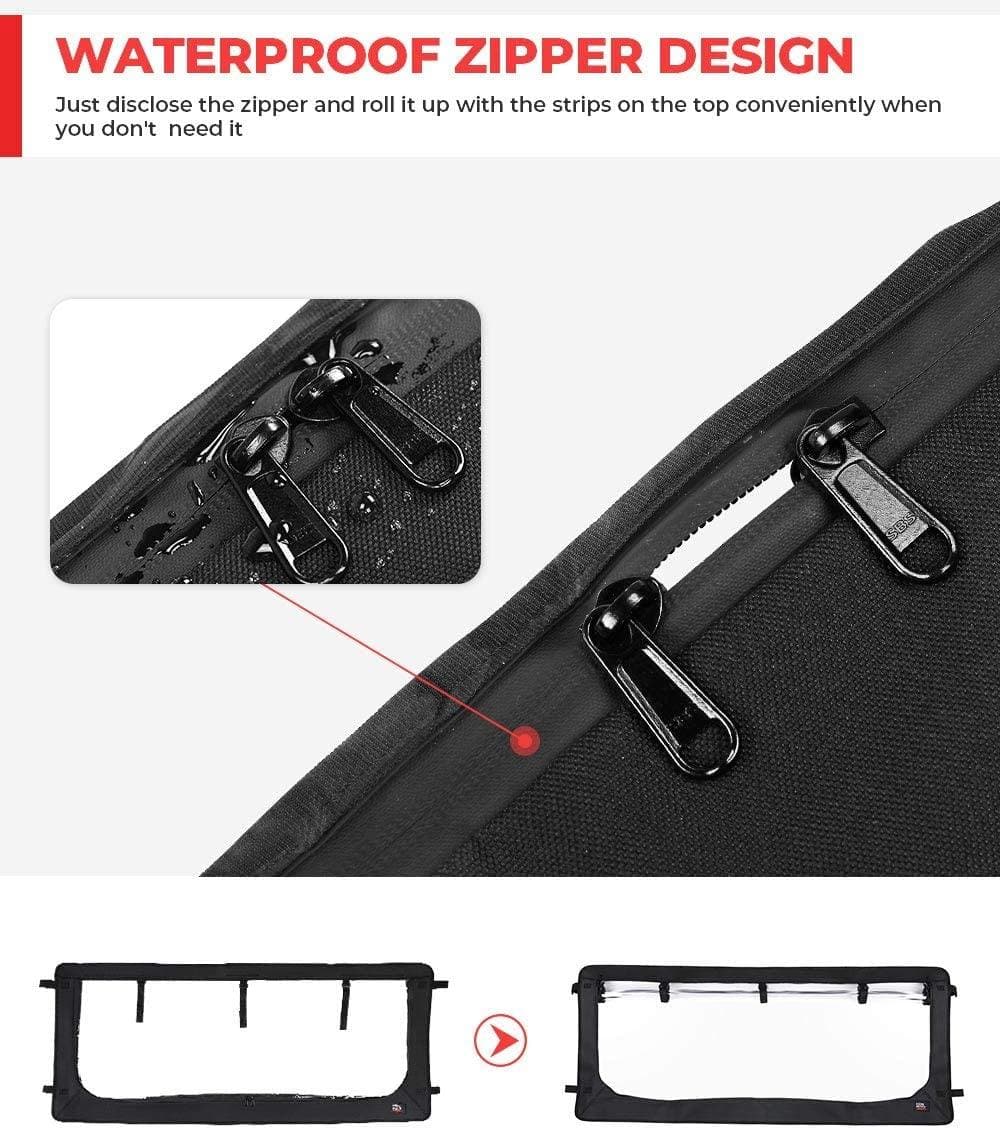 Clear Full Soft Window for Kawasaki Mule2500/3000/Polaris Ranger – fits Polaris Ranger (view 6)