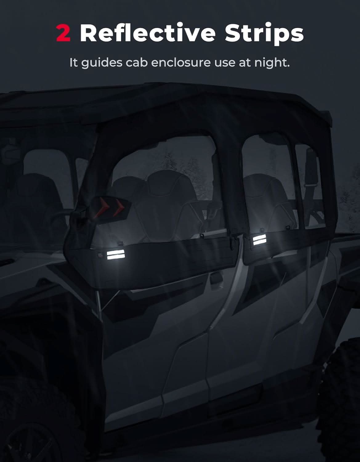Upgraded Soft Upper Doors for Polaris General 4 1000 / XP 4 1000 – fits Polaris General 4 1000 (view 7)