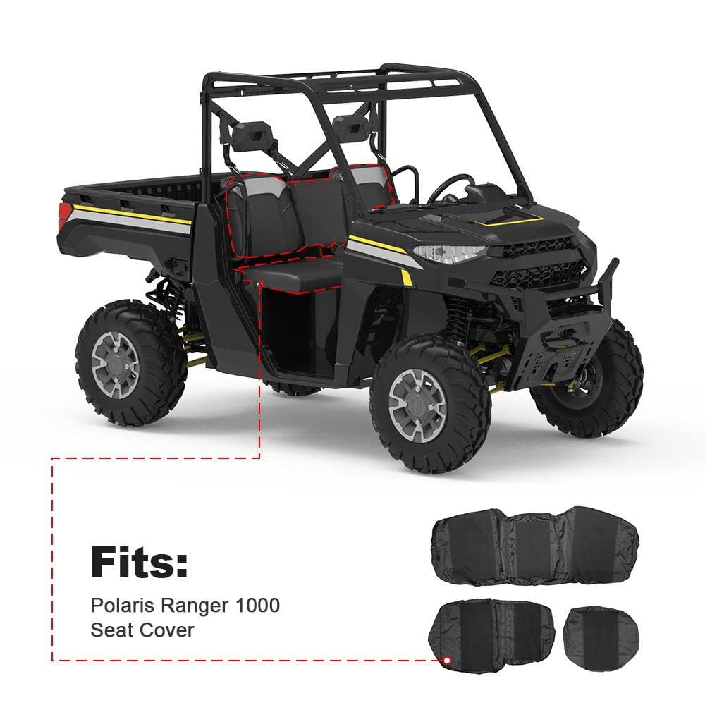 UTV Waterproof Seat Cover for Polaris Ranger XP 1000/ Crew (3 Pcs)