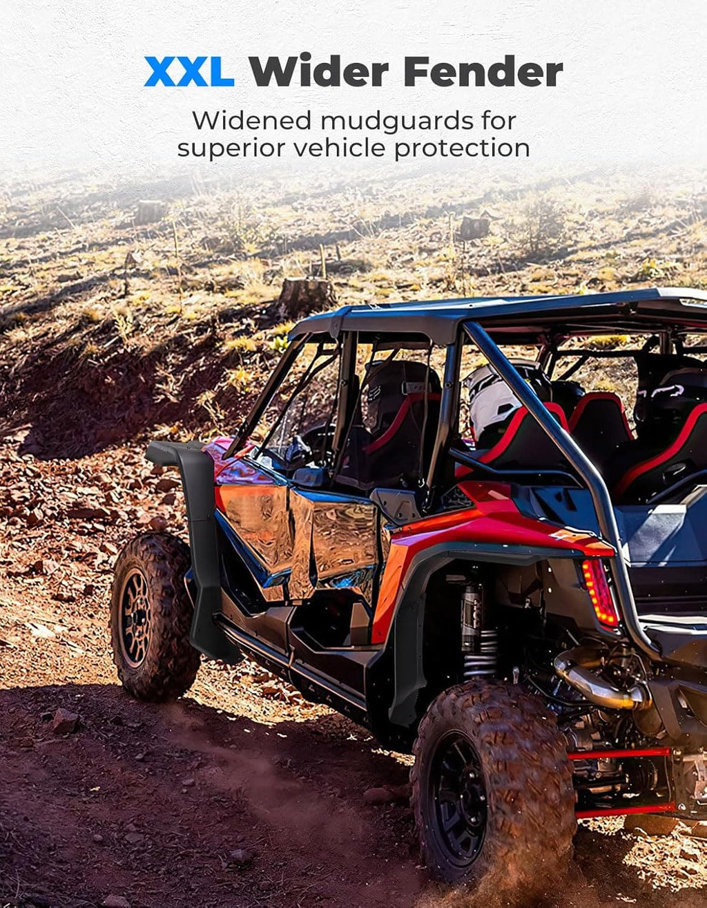 Wider Fender Flares Extensions for Talon 1000X 1000R 1000X-4 (2019-2024) – fits Honda Talon (view 2)