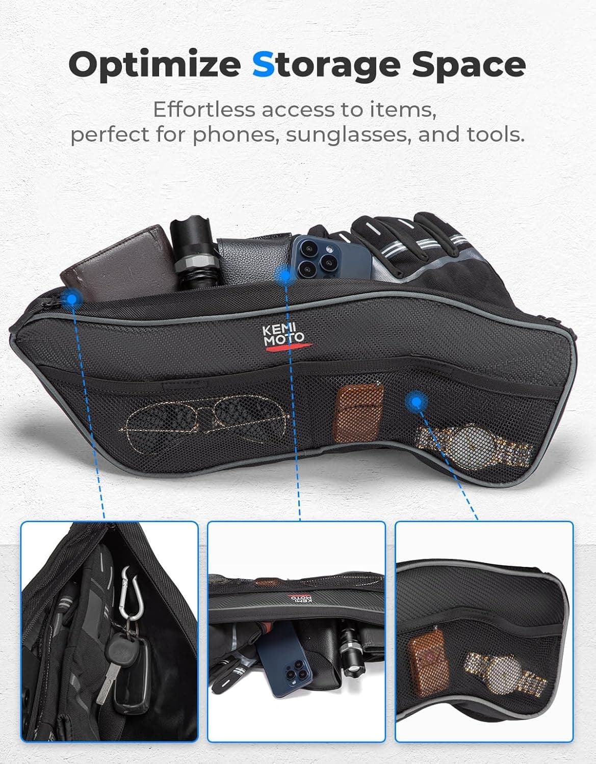 Front Upper Door Bags for Polaris General 1000/4 1000 2016-2024, 2PCS – fits Polaris General 4 1000