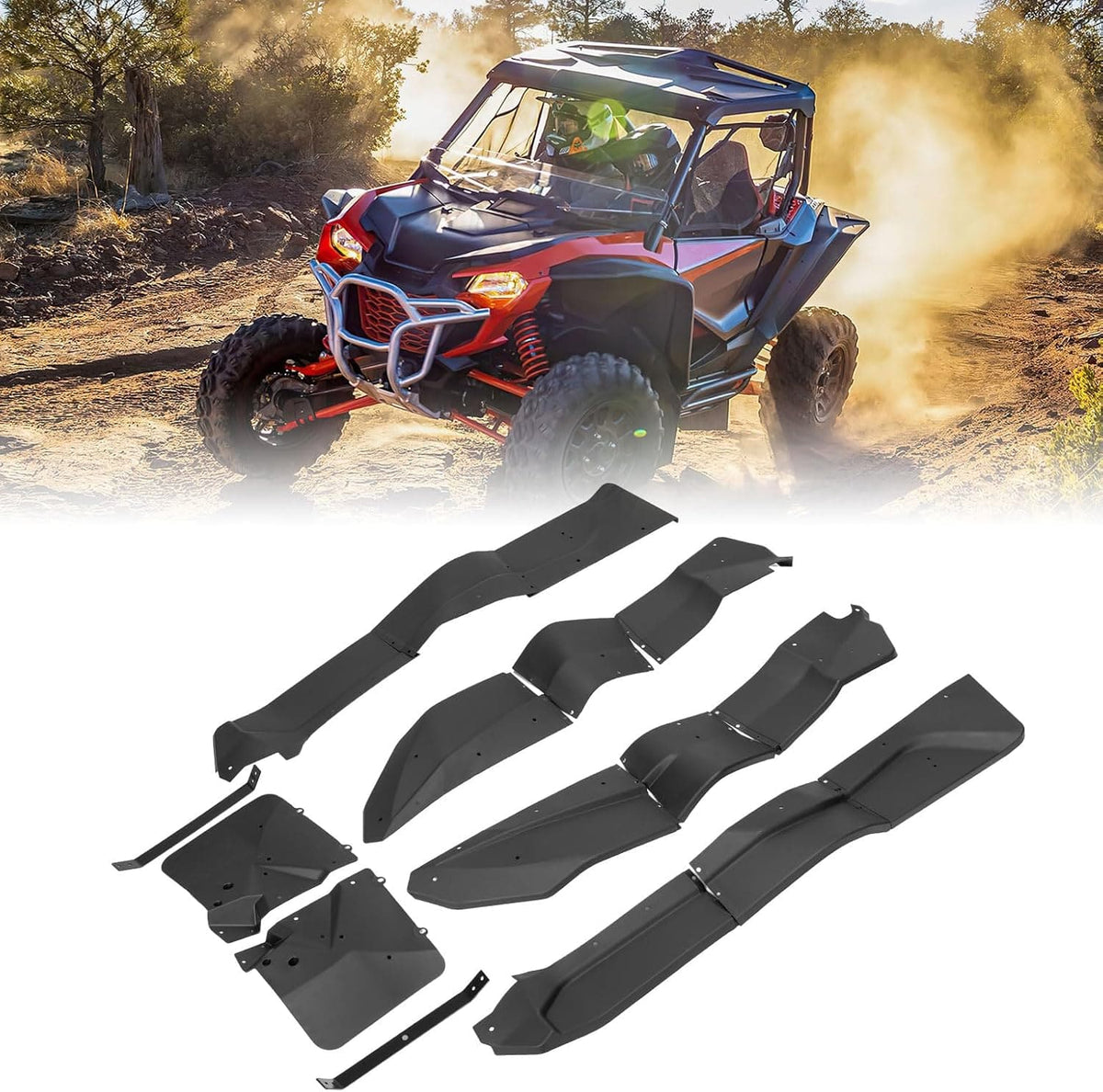 Wider Fender Flares Extensions for Talon 1000X 1000R 1000X-4 (2019-2024) – fits Honda Talon